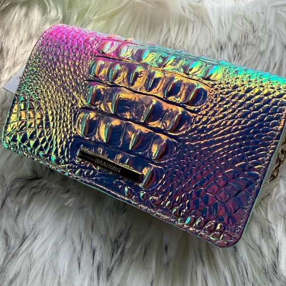Brahmin Handbags - Brahmin Iridescent Croc-Embossed Crossbody in Rainbow Holographic